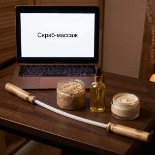 Скраб-массаж + инструмент Дуга